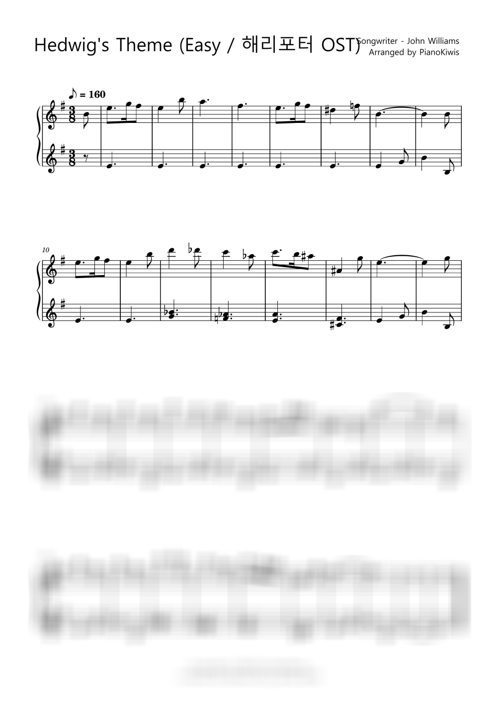 Hedwig's Theme - John Williams · 해리포터 OST by 피아노키위즈-0