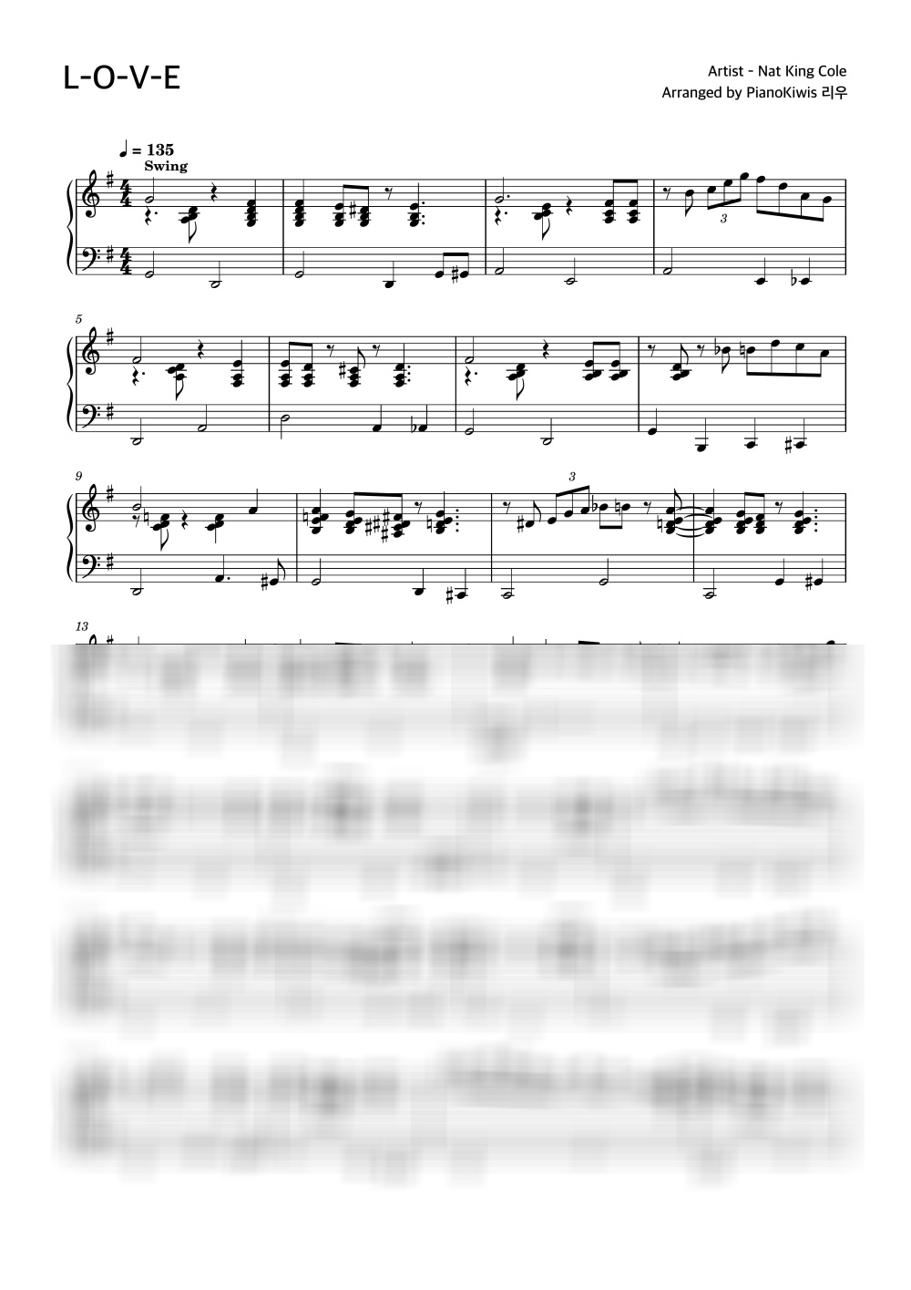 L-O-V-E / 스윙 재즈 버전 - Nat King Cole by 리우-0