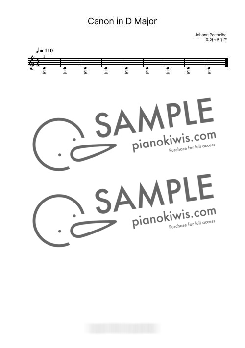 Canon and Gigue in D major / Right Hand Practice - J. Pachelbel by PianoKiwis-0