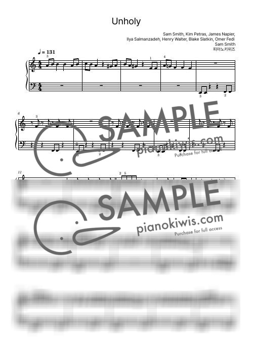 Unholy / Basic - Sam Smith by PianoKiwis-0