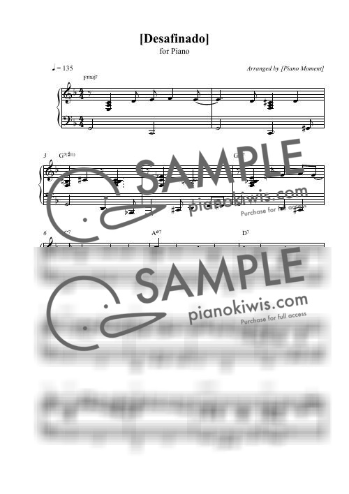 Desafinado - Antonio Carlos Jobim by 피아노모먼트PianoMoment-0