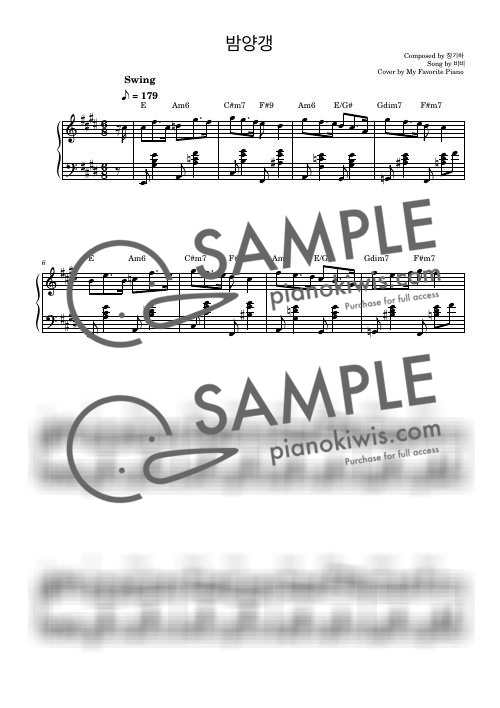 Bam Yang Gang / Advanced - BIBI by My Favorite Piano-0