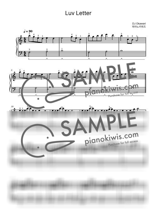 Luv Letter / Basic - DJ Okawari by PianoKiwis-0