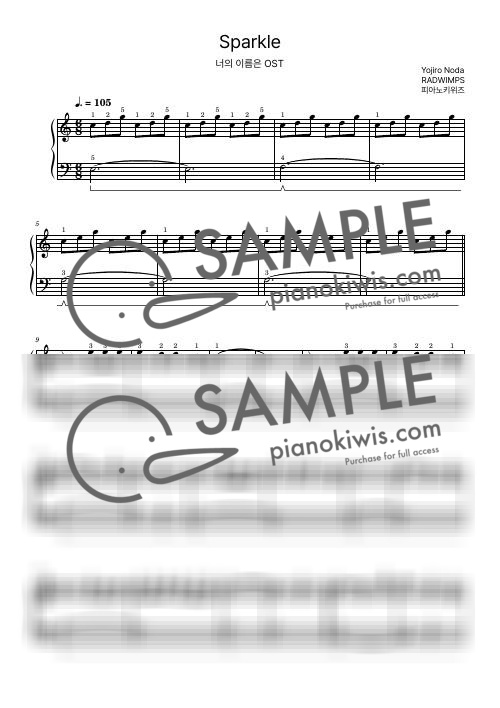 Sparkle / Beginner - RADWIMPS · your name. OST by PianoKiwis-0