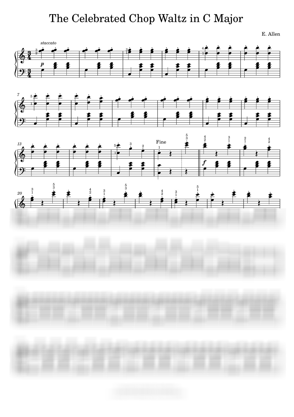 Chopsticks / Intermediate - E. Allen by PianoKiwis-0