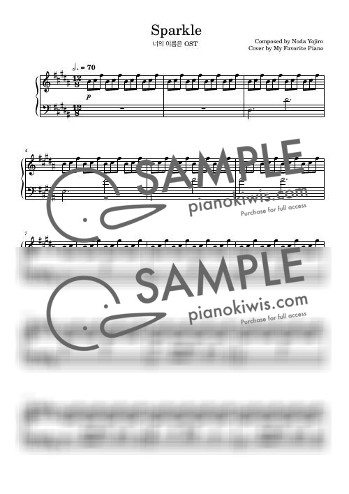 Sparkle / Advanced - RADWIMPS · your name. OST by My Favorite Piano-0