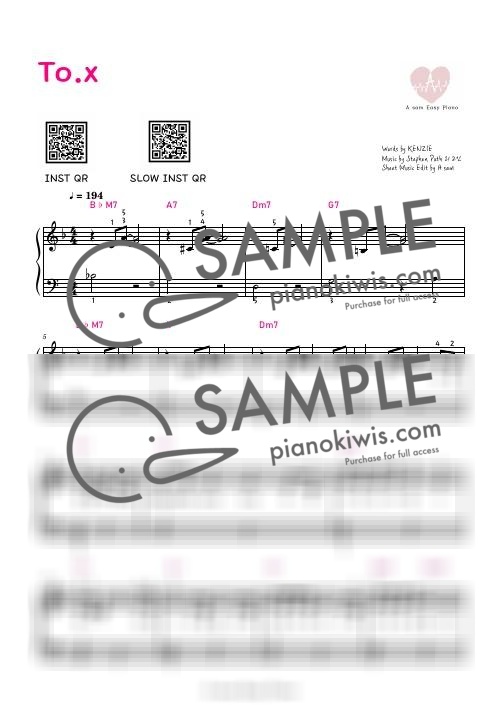 To. X / Easy - TAEYEON by A -0