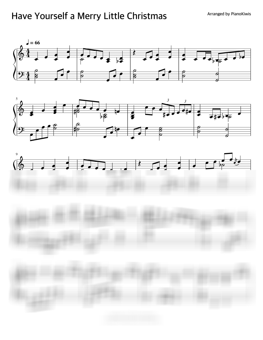 Have Yourself A Merry Little Christmas / Hard - Hugh Martin · Carol by PianoKiwis-0
