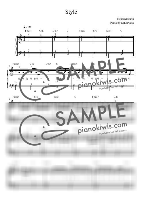 STYLE / とてもかんたん / C Major - Hearts2Hearts by LaLaPiano-0