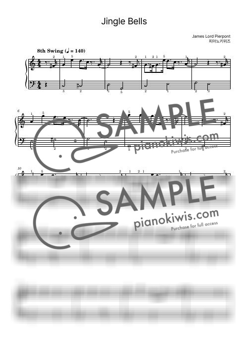 ジングルベル / 初級 - Traditional by PianoKiwis-0