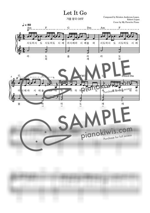 Let It Go / Intermediate - Idina Menzel · FROZEN OST by My Favorite Piano-0